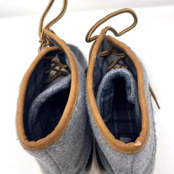 Rue21 Duckie Flannel Winter Snow Rain Women's Boot Lace Up Black Gray Size 7 - Picture 7 of 7